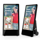 43 inch draagbare digitale poster op batterijen, ultradunne vloerstaande digitale bewegwijzering