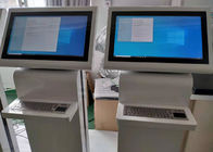 Witte kiosk 21,5 van het kleuren Infrarode Touche screen Duim1920*1080 resolutie bouwt PC met metaaltoetsenbord in