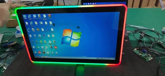 PCAP touchscreen LCD-monitor grootte van 10,1 inch tot 98 inch met ingebouwde kleurrijke LED-lichten voor game machine