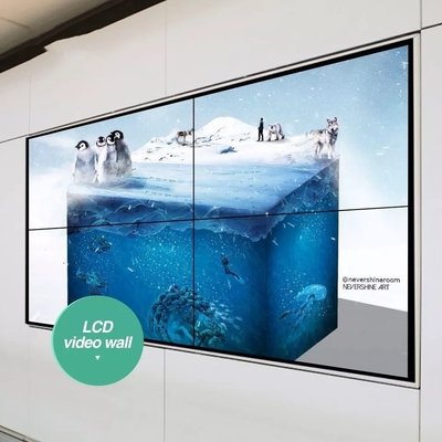 Binnen 46 49 55 het Systeemlcd van Duimkabeltelevisie Videolcd van het Muur4k 3x3 2x2 Kader Videomuurcomité
