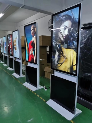 43 55 inch Digital Signage Kiosk Rotate Floor Stand 360 graden Reclame Display