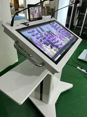 32' Windows Interactief PCAP LCD Digitaal Display Lectern Smart Double Screen AIO Vergaderingspodium