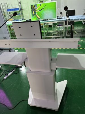 32' Windows Interactief PCAP LCD Digitaal Display Lectern Smart Double Screen AIO Vergaderingspodium