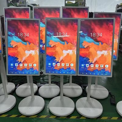 32 inch Draagbare Smart Interactieve Touch Kiosk Mobiele draadloze LCD Draaibaar Display