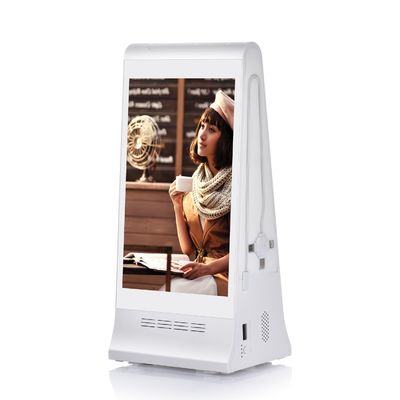 8 inch Tabletop Digitaal Bestel Display LCD-scherm Advertentie Speler met Menu Power Bank