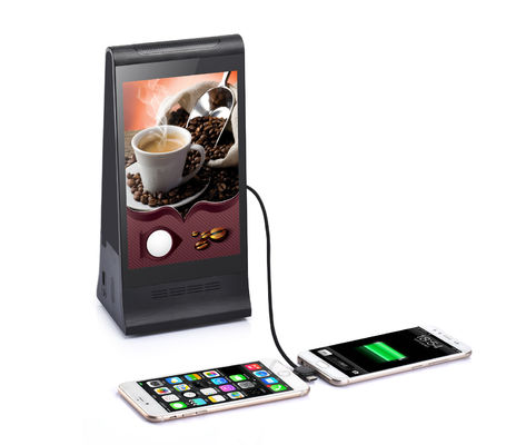 8 inch Tabletop Digitaal Bestel Display LCD-scherm Advertentie Speler met Menu Power Bank