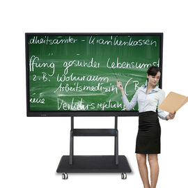 Interactieve Multiaanrakings Digitale Signage het Materiaal van het de Legeringskader van het 75 Duimaluminium