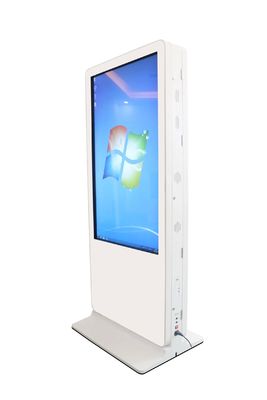 55 inch dubbelzijdige touchscreen kiosk met 1920x1080 resolutie