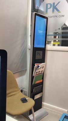 Vloerstaande digitale signage kiosk 21,5-65 inch 1920x1080 resolutie