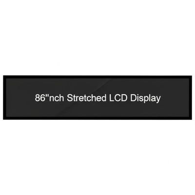 86 inch Uitgerekte LCD-scherm met 1920*1080 resolutie en 400CD/M*2 helderheid voor digitale bewegwijzering en balk LCD-scherm