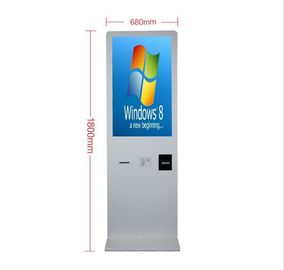De Self - servicekiosk van de kaartjesverkoop met Streepjescodescanner/Aangemaakt Glas
