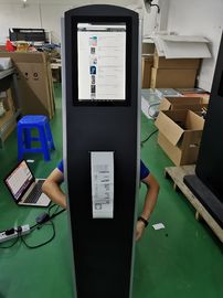 12.1 inch vloer staande capacitieve touchscreen kiosk met THERMAL printer ingebouwde Android of PC OS voor betaling kiosk