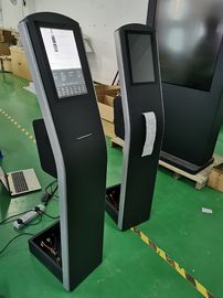 12.1 inch vloer staande capacitieve touchscreen kiosk met THERMAL printer ingebouwde Android of PC OS voor betaling kiosk