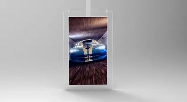 55inch zwart Wit het Systeem Vrij Bevindend Dak die van QLED Android LCD Digitale Signage met het Kader van het Super Slimglas opzetten