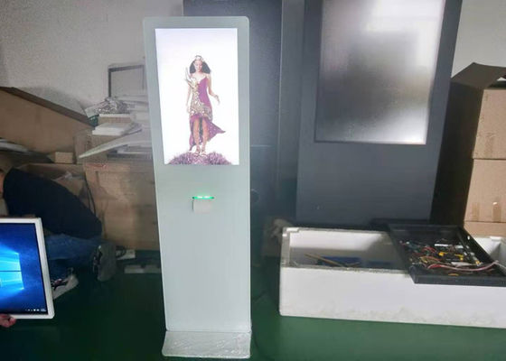 Hoog polijst het witte grote touche screen van de de informatiekiosk van de 42 duim infrarode aanraking met printer