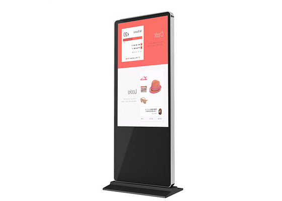 Digitale Signage 75“ Vloer zet Binnenlcd de Vertoningstotem op van 4K Adverterend voor Winkelcomplex