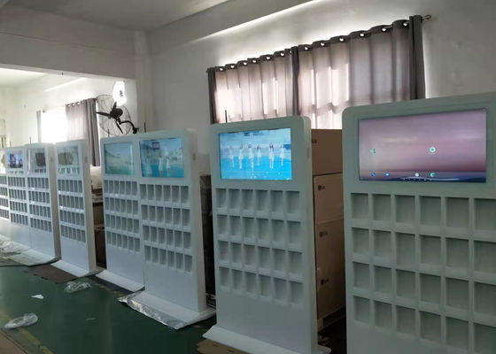 LCD van de Whitelkleur Commerciële Digitale Signage van de Reclamevertoning met WiFi-Vloer die Digitale Signage bevinden zich
