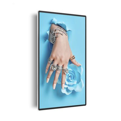 Digitaal Signage OEM RK3399 Muur Opgezet touch screen 500 helderheid AC240V VGA