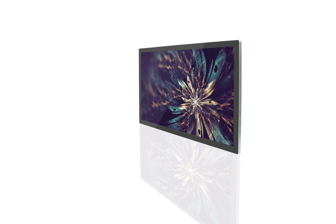 65 inch 4K Ultra HD Muur gemonteerd digitaal signage met 4mm/10mm gespleten randen en infrarood touch panel