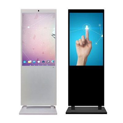 Douane Witte Verticale Reclamelcd Vertoning 65 Duimlcd Digitale Signage Vertoning