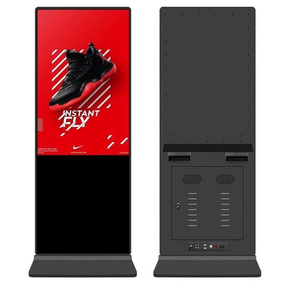 Wifi Touch screen Digital Signage Kiosk 55 Duim Vloer Bevindende Lcd Adverterende Speler