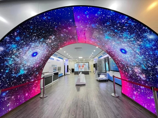 De muur zette 55 Videomuur van het Duim de Slimme TV Gebogen Scherm 4k OLED op