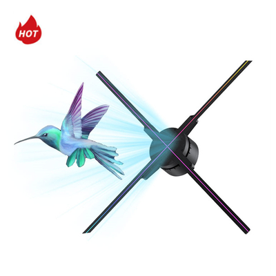 8 Arms 3D Holografische Projector 650mm Display Fan 150cm ABS PC