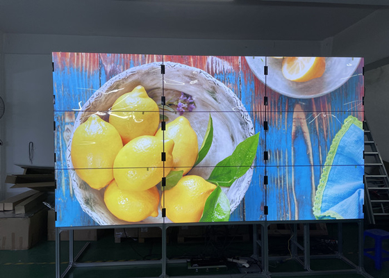 lcd videomuur 3.5mm super smalle vatting 49 duim 2x2 3x3 4k interactieve Fhd deed naadloos